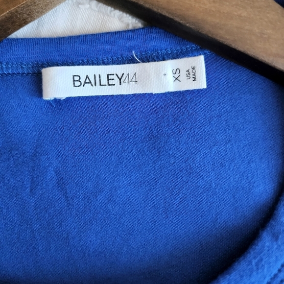 Bailey 44 faux leather sleeves stretchy shirt - Picture 2 of 9